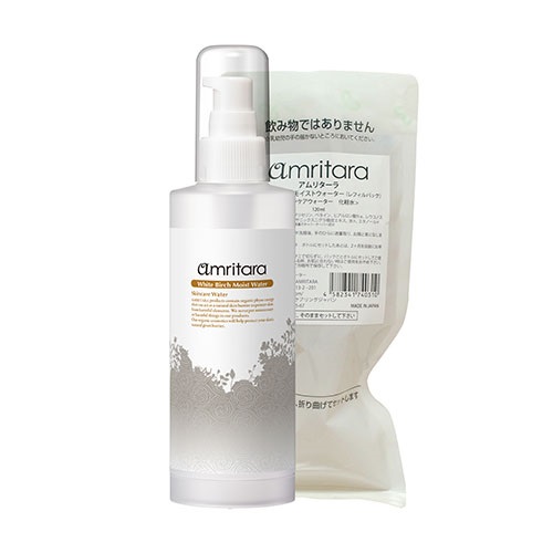 【amritara】ホワイトバーチモイスト ウォーターセット （レフィルと空ボトルのセット）
