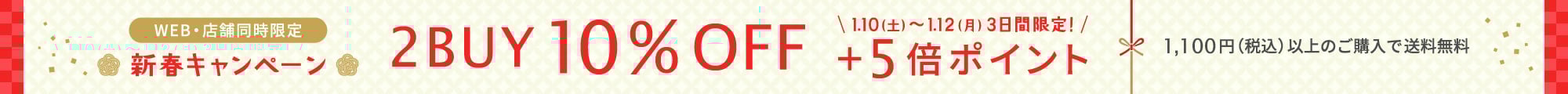 2BUY10%OFF＆送料無料＆ポイント5倍