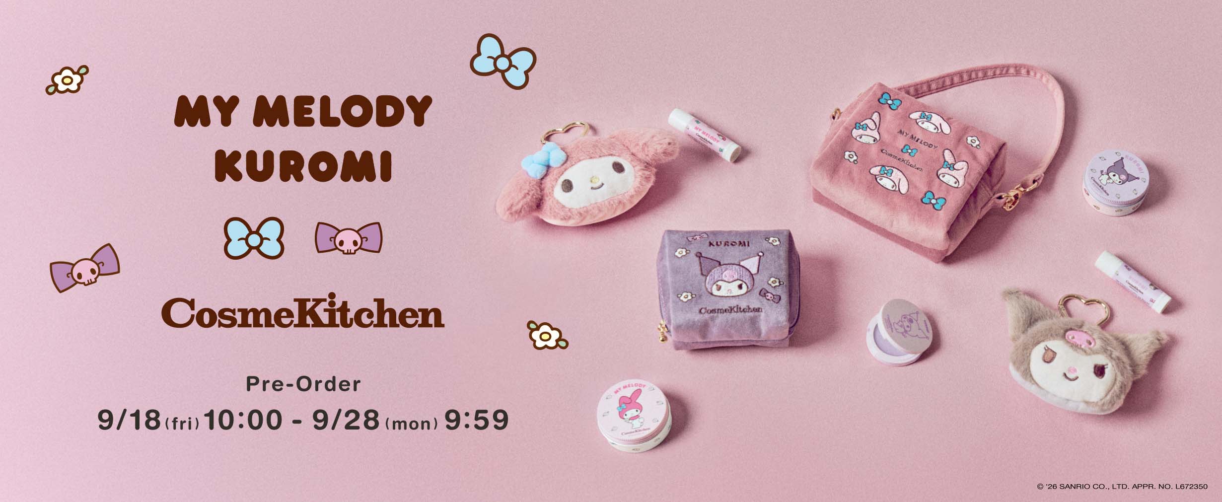 MY MELODY  KUROMI × Cosme Kitchen