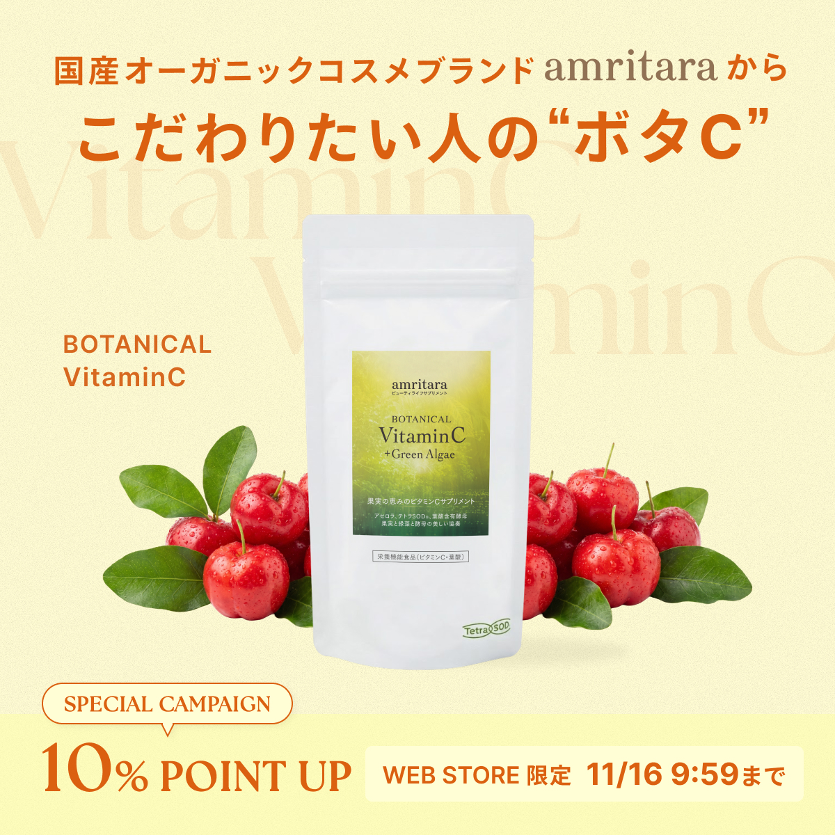 限定キットも登場！お得に良質なビタミンCを