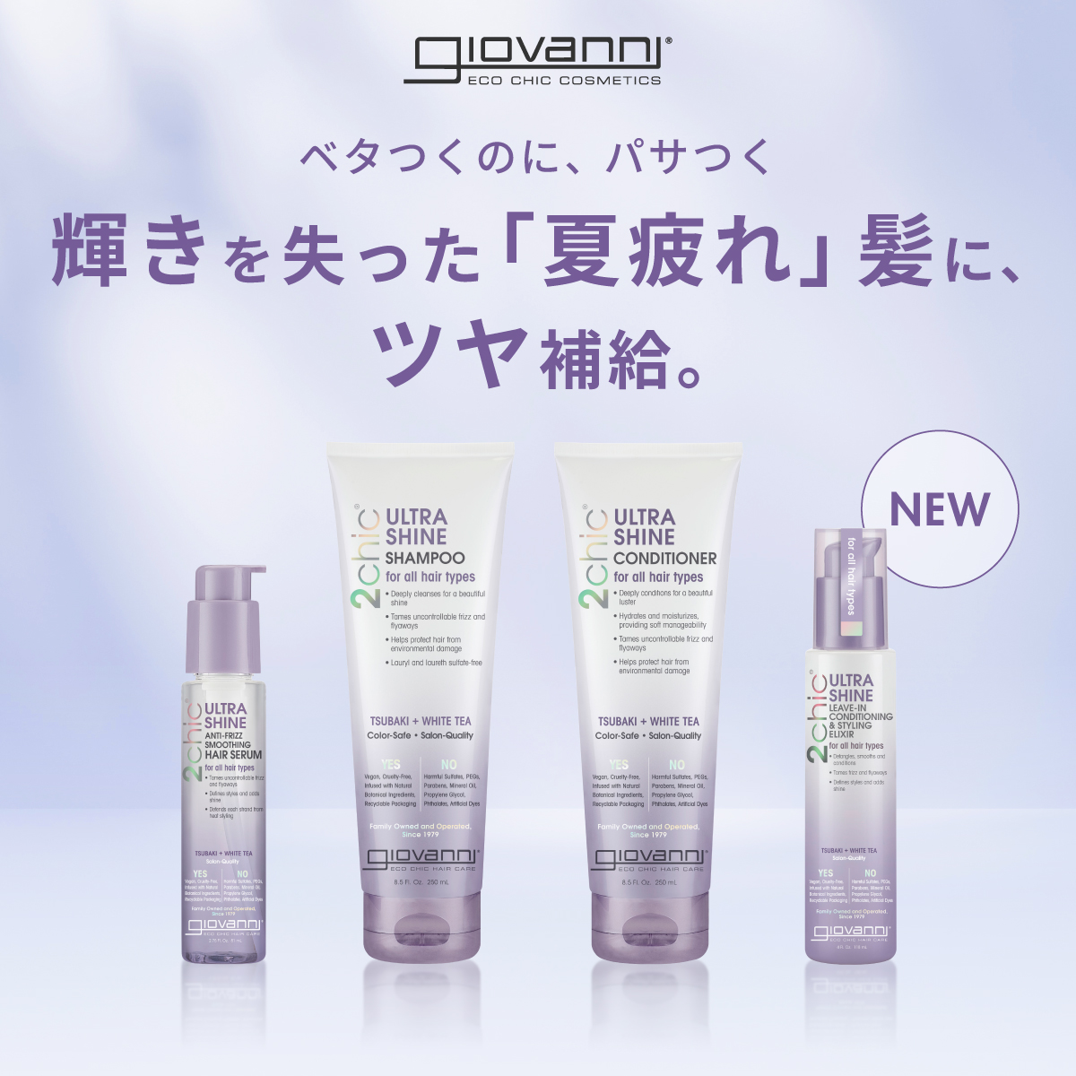 紫外線や湿気による夏のヘアトラブルに