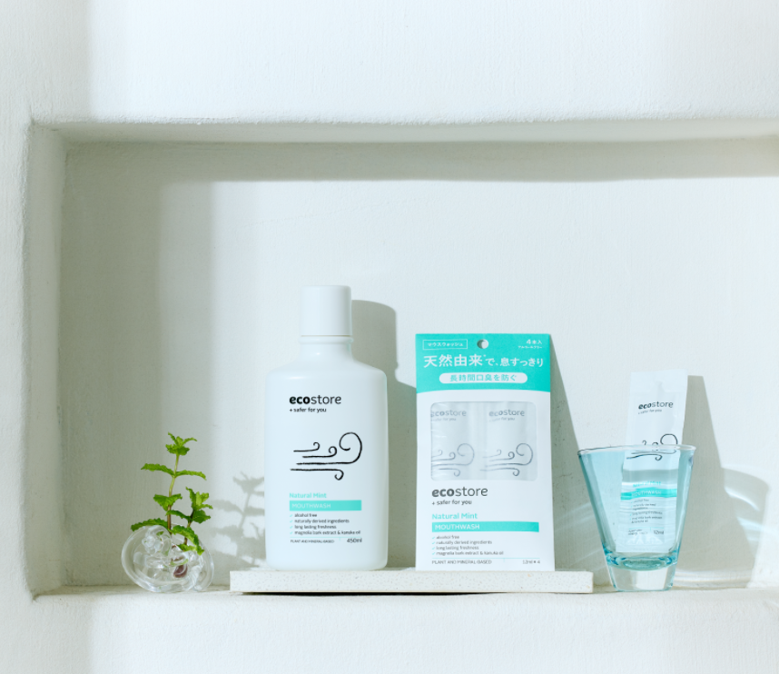 ecostore マウスウォッシュ ナチュラルミント スティック 4本入