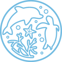 海に優しい表すイラスト