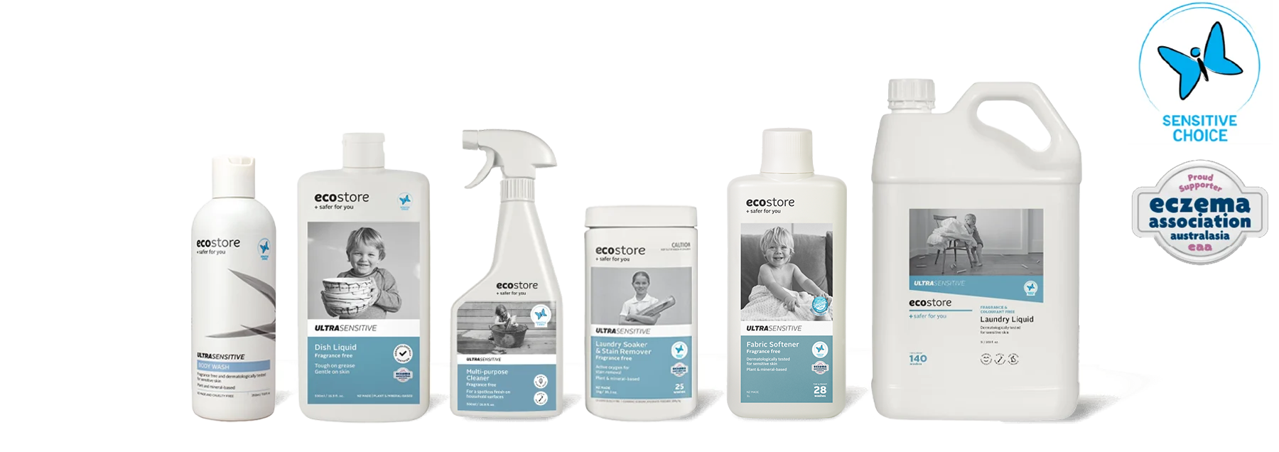 Ultra sensitive センシティブシリーズ無香料 商品群の画像