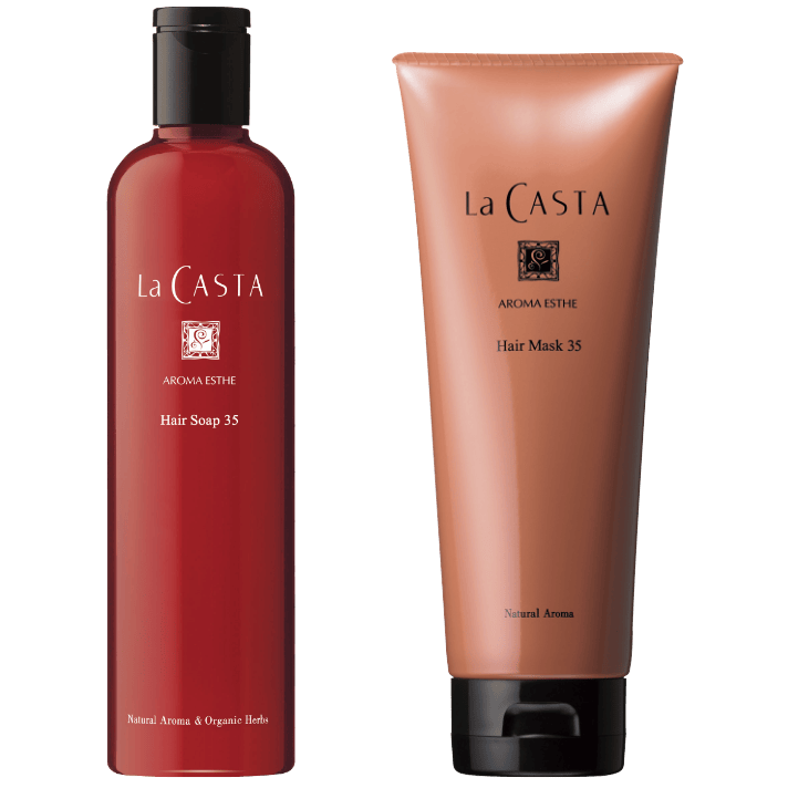 La CASTA アロマエステ ヘアソープ35、 アロマエステ ヘアマスク35の商品画像
