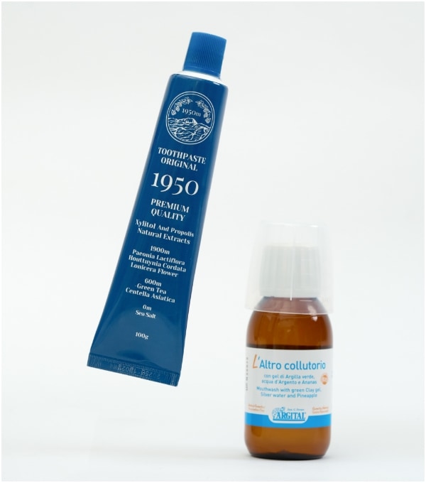 ARGITALオーラルハイジーンウォッシュ 100mlと1950トゥースペースト ブルーの商品画像