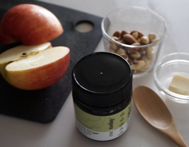 ジンジャーハニー焼きりんご の材料画像