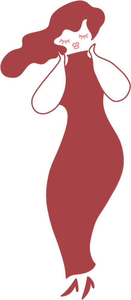 もっちり太ったお肌のイメージイラスト