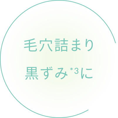 毛穴詰まり黒ずみ*3に