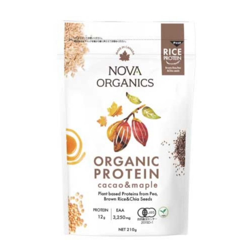 NOVA ORGANICS オーガニックプロテイン カカオ＆メープル