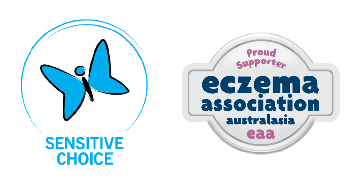 SENSITIVE CHOICE & Eczema Association
          of Australasia ロゴ